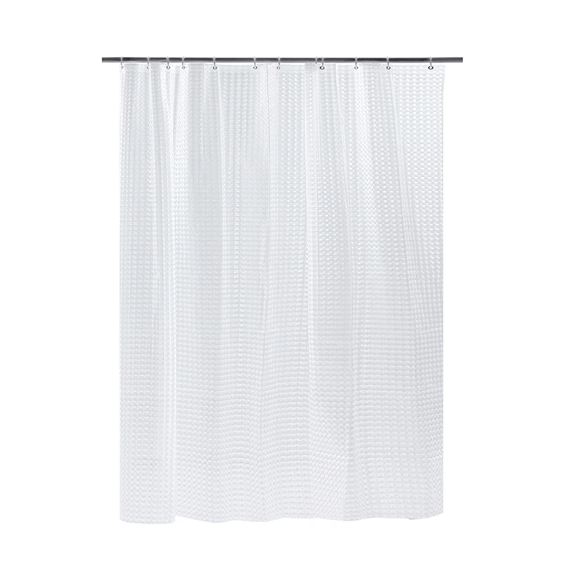 3d shower curtain shining